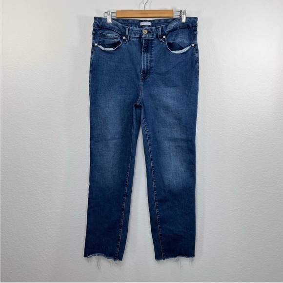 GOOD AMERICAN Always Fits Good Classic Straight Leg Jeans size 14-18 - Picture 2 of 9